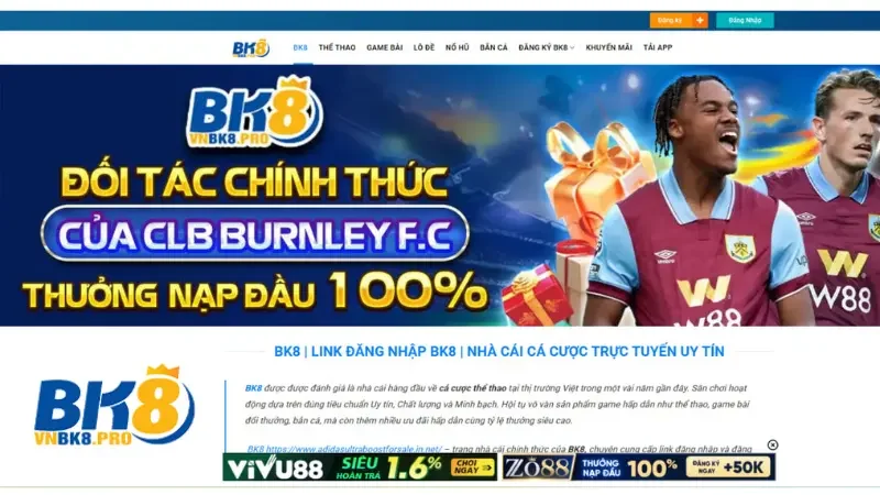 Tổng quan nhà cái bk8 uy tín